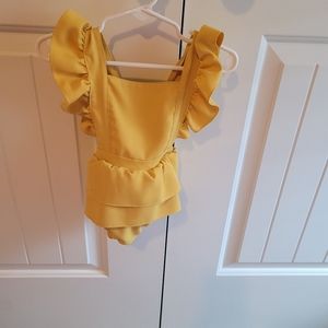 Bailey's Blossom ruffle onsie size 12-18 months